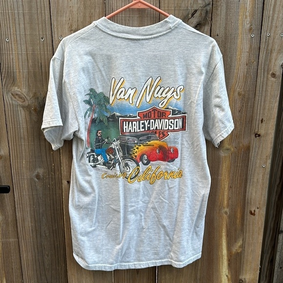 Vintage 1998 Harley Davidson Van Nuys California T-Shirt Size Medium - Picture 5 of 6
